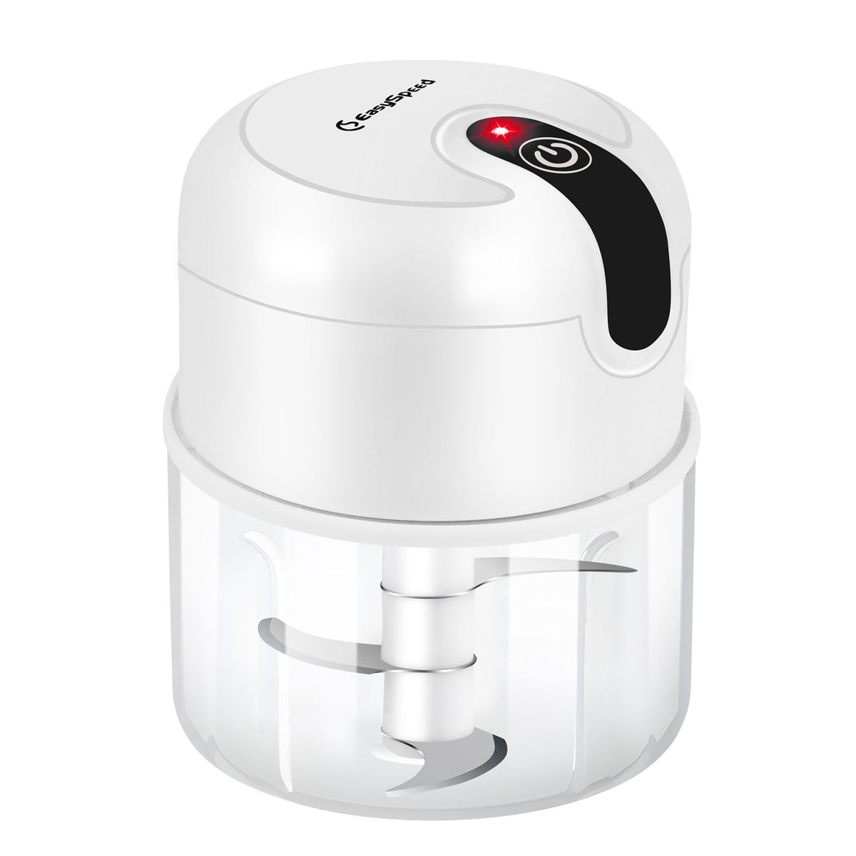 Electric Garlic Chopper, 250ml Mini Food Processor, USB Rechargeable Garlic Mincer, Wireless Small Food Chopper for Onion, Veggie, Ginger, Chili, Fruit, Meat