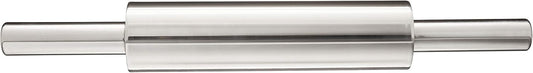 Fox Run Stainless Steel Rolling Pin With Handles, 18" x 2.6" x 2.8" Roller