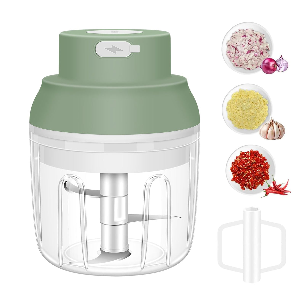 Electric Mini Garlic Chopper, 100ML Food Chopper Garlic Mincer USB