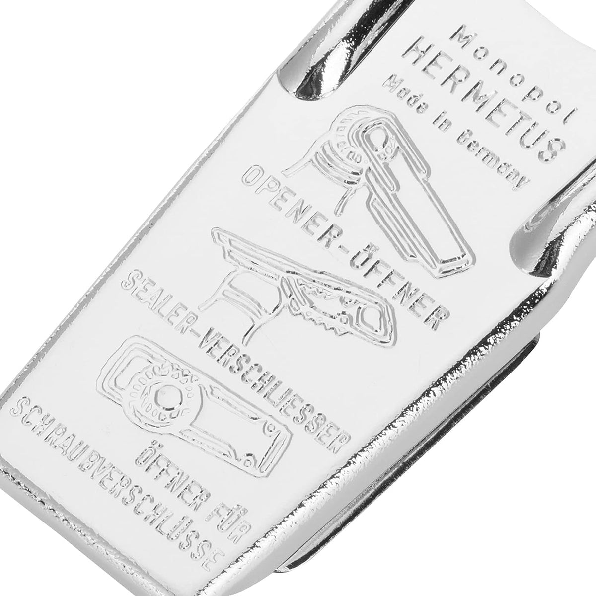 Westmark Hermetus Steel 3-in-1 Bottle Opener & Resealer – German Beer Bottle Opener with Airtight Seal, Made from Heavy-Duty Steel, Traditional Design