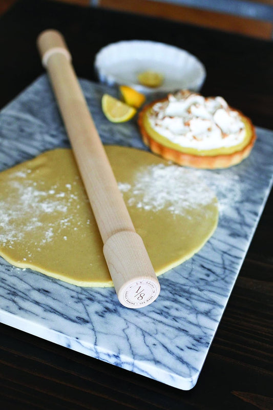 J.K. Adams Lovely Maple Wood Rolling Pin, 24-inches by 1-3/4-inches by 1/8-inches