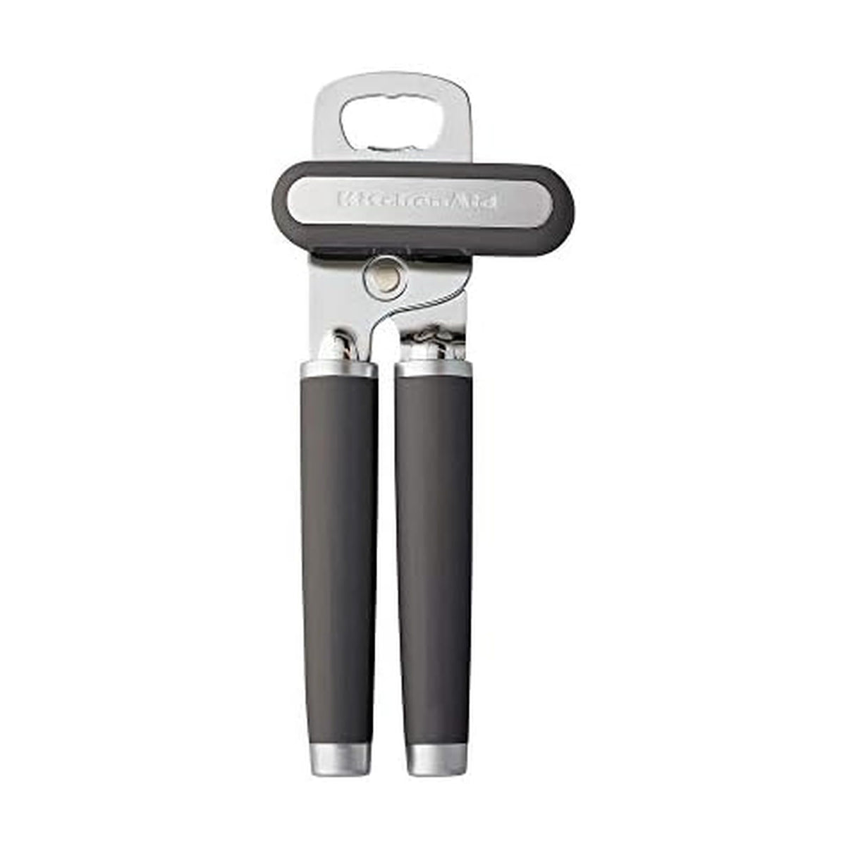 KitchenAid Classic Multifunction Can Opener and Bottle Opener Easy to Use, Razor Sharp Stainless Steel Cutting Wheel, Soft Ergonomic Handles, Mineral Water