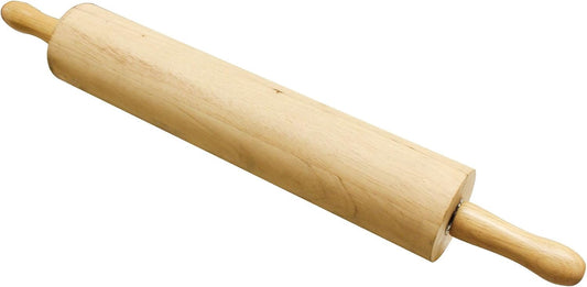 TrueCraftware 18" Wooden Rolling Pin 3-1/4" Diameter- WoodenRoll Pin for Fondant Pie Crust Cookie Pastry Dough Classic Pastry Rolling Pin