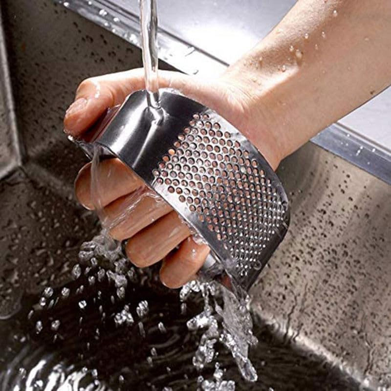 3-in-1 Professional Stainless Steel Garlic Crusher Set