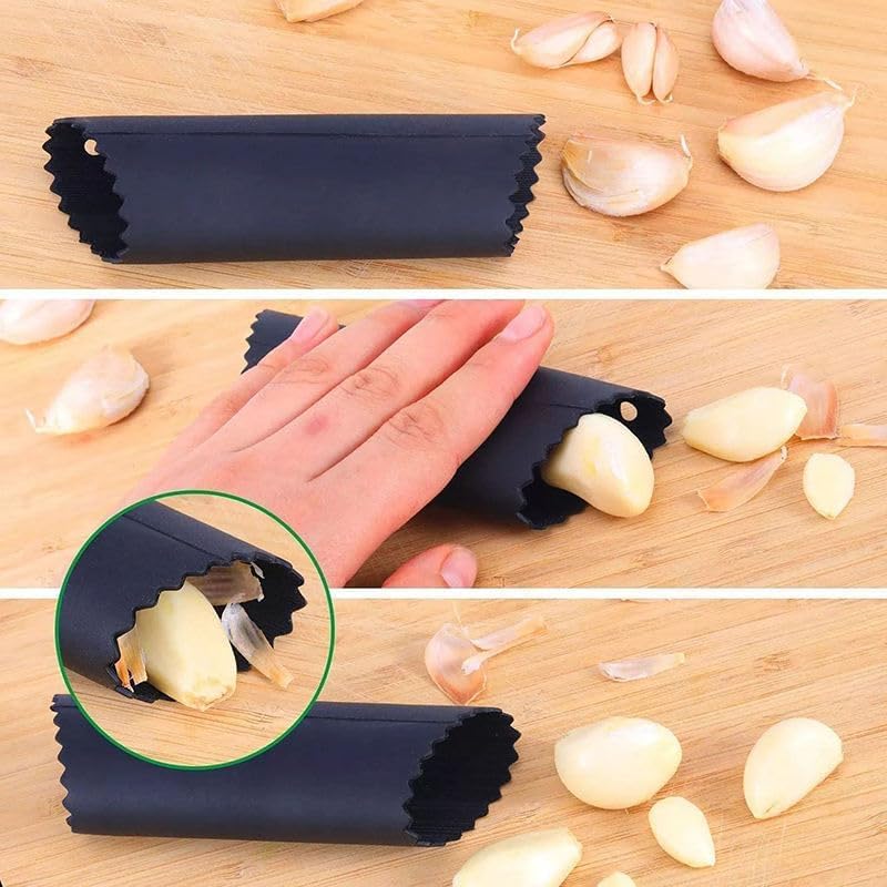3-in-1 Professional Stainless Steel Garlic Crusher Set