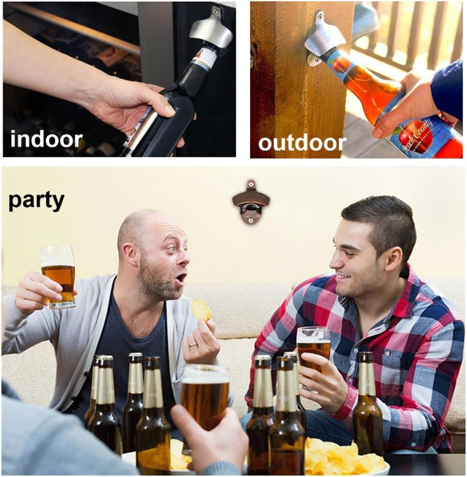 ANSLYQA 20 Pack Bottle Opener Wall Mounted (Bronze)