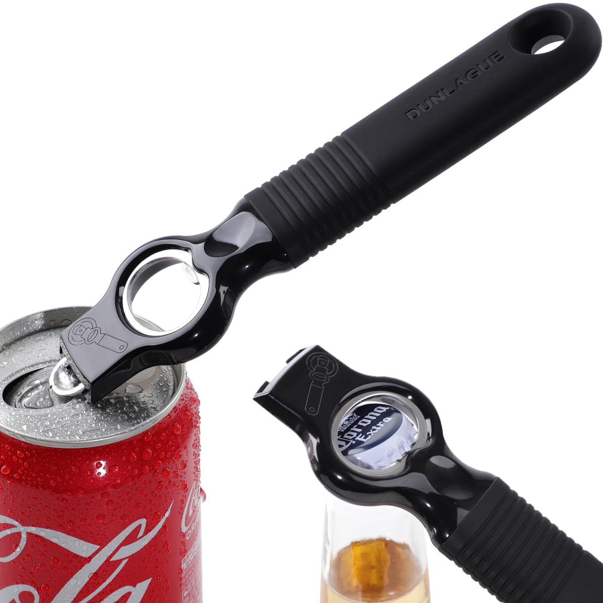 2-Pack Magnetic 2-in-1 Beer Bottle Cap & Soda Can Opener-Purple
