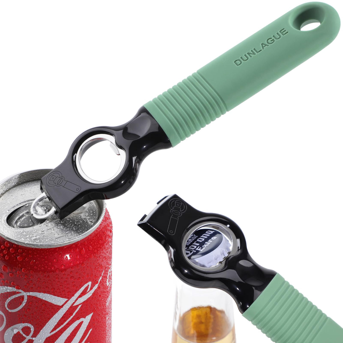 2-Pack Magnetic 2-in-1 Beer Bottle Cap & Soda Can Opener-Purple