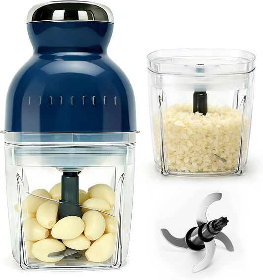 Brigii Electric Garlic Mincer & Onion Chopper, 3-Cup Mini Food Processor