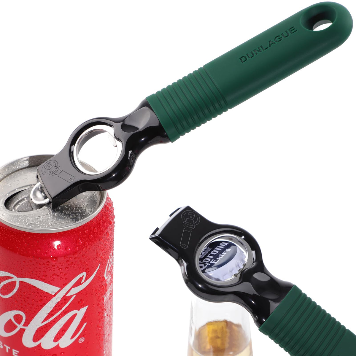 2-Pack Magnetic 2-in-1 Beer Bottle Cap & Soda Can Opener-Purple