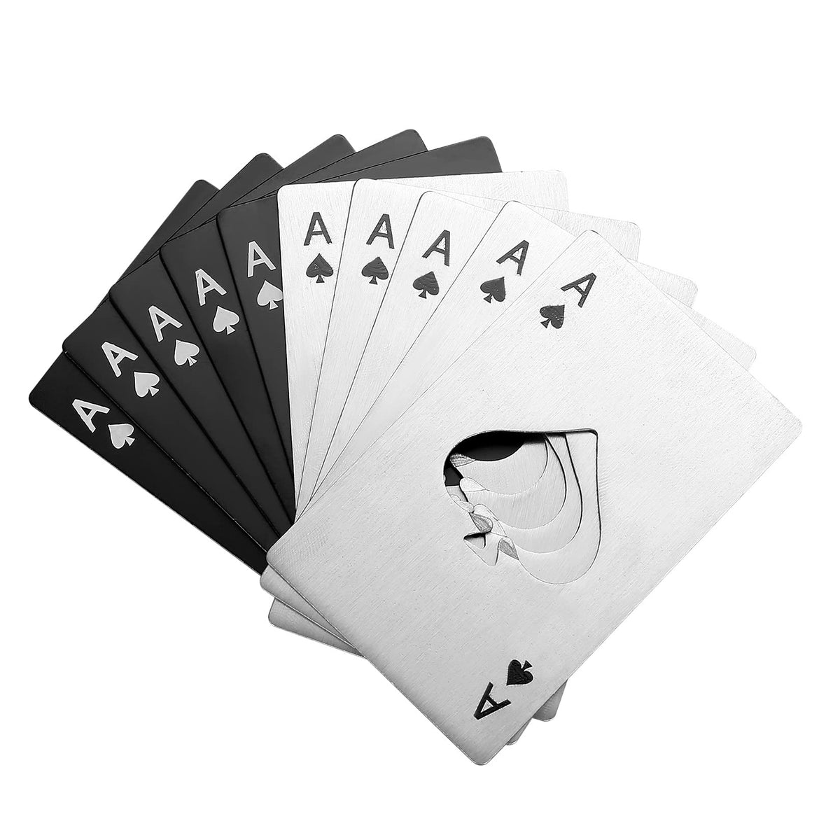 10Pcs Ace of Spades Bottle Openers,Poker Card Bottle Openers,party favors