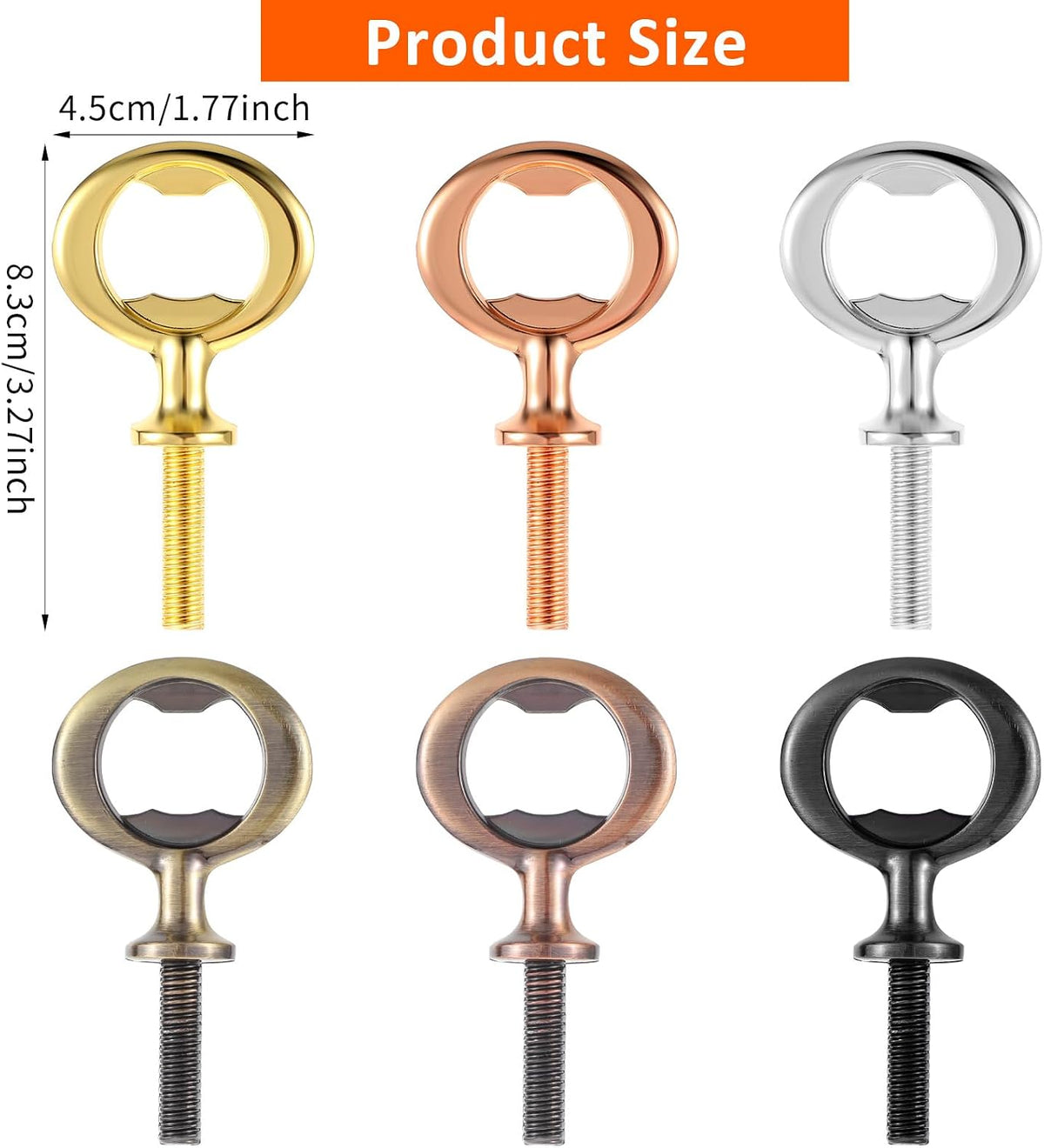 12 Pcs Metal Bottle Opener Blank Stainless Steel Flat Bottle Opener Inserts Kit Threaded Beer Opener Hardware for Wedding Wine Party Wood Turning DIY Handmade Project Craft
